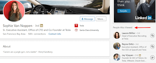 LinkedIn profile